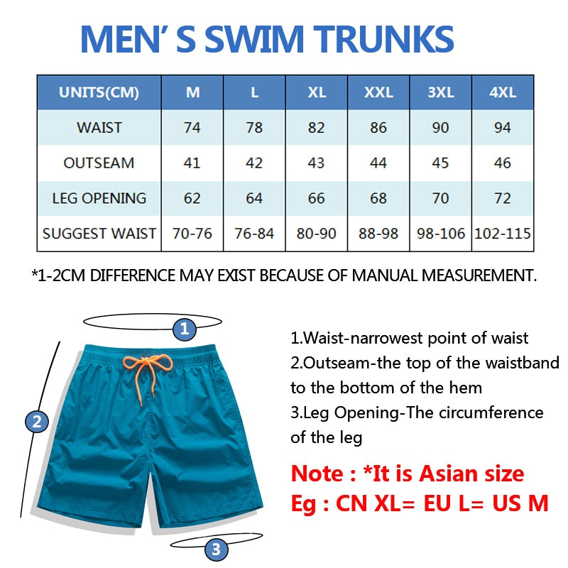 Short Masculino, Moda Praia para Esportes Náuticos e Treinos. Atente para a Numeração de Acordo com seu Físico.