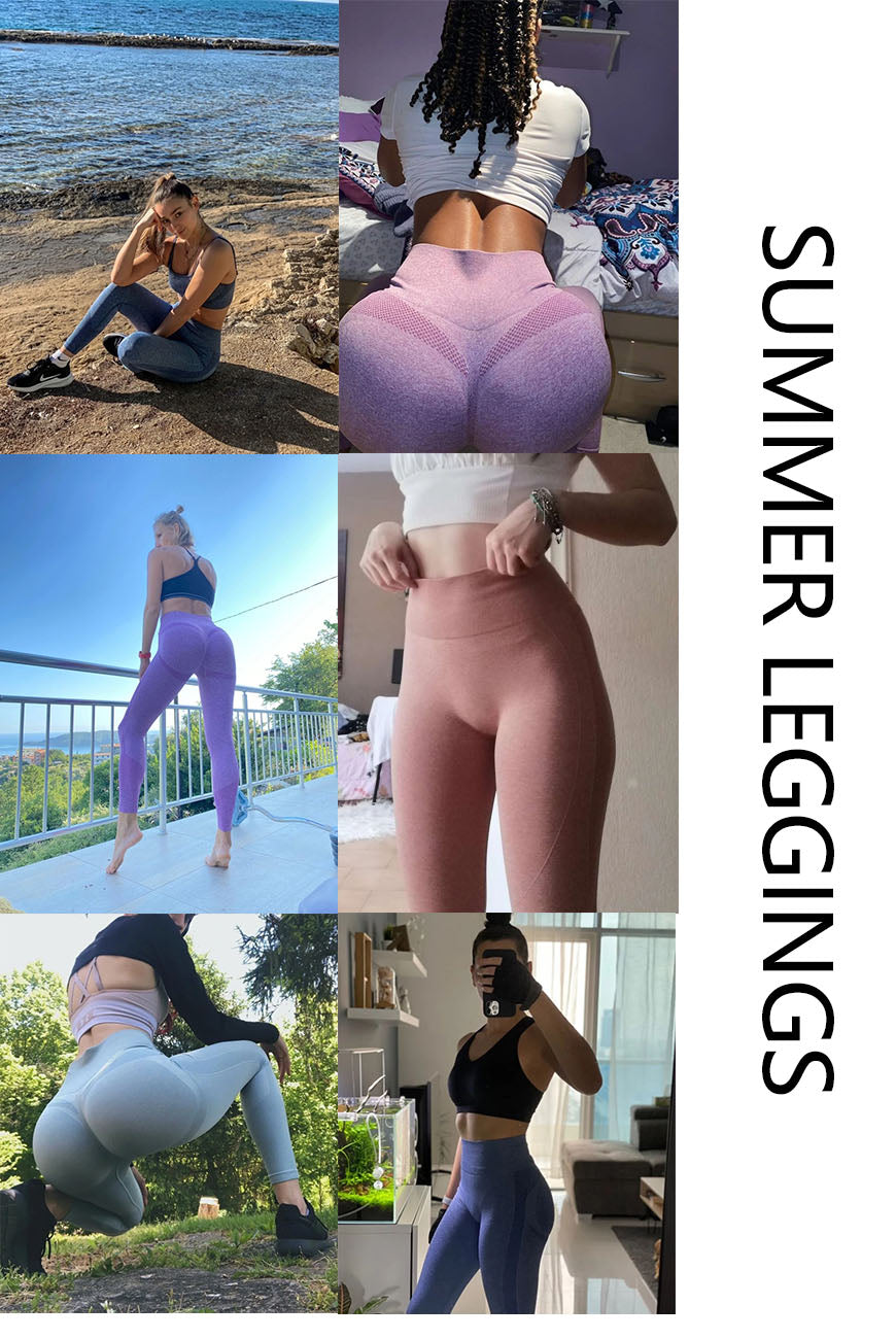 Leggins para Yoga e Esportes Fitness, sem Costuras e com Compressões Estruturadas