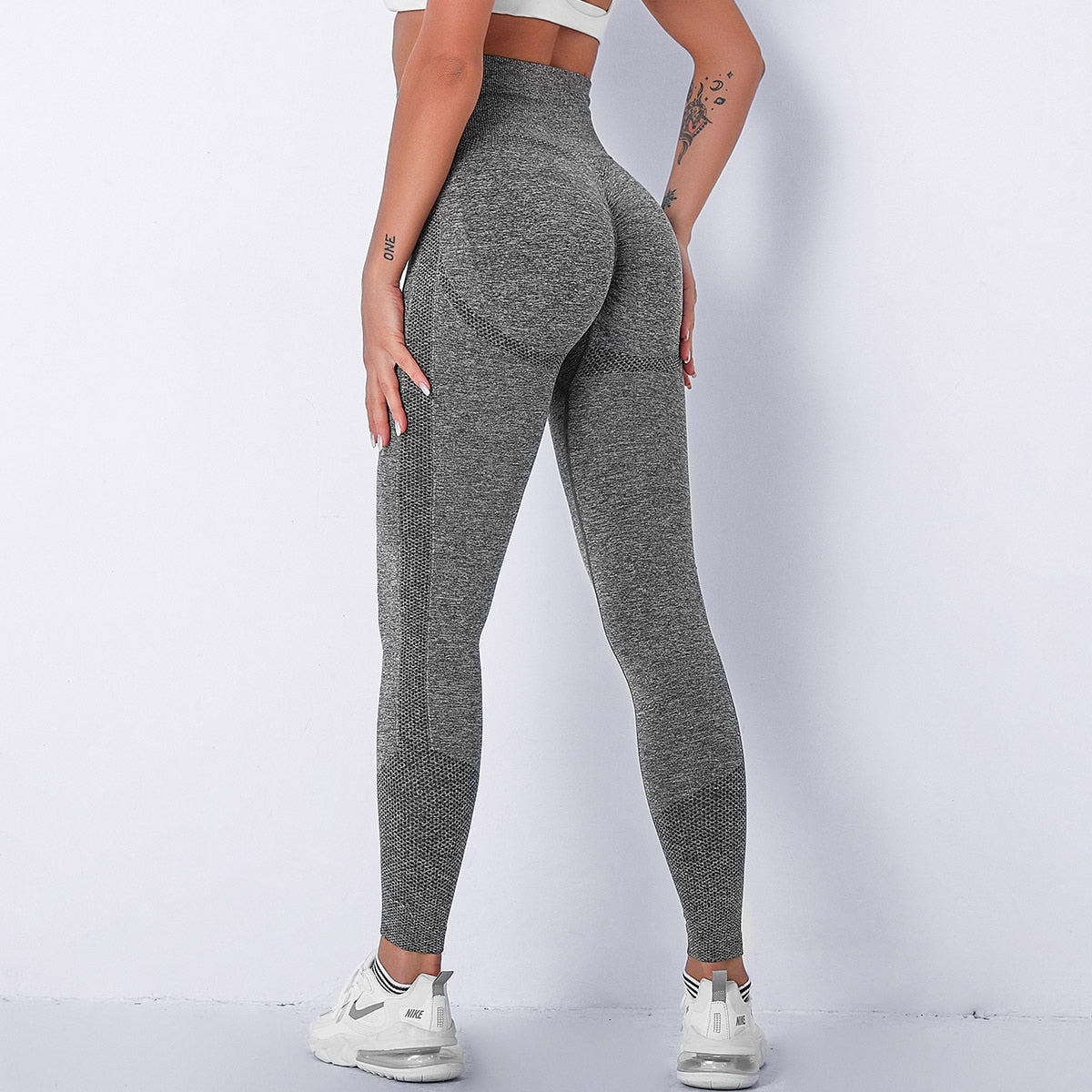 Leggins para Yoga e Esportes Fitness, sem Costuras e com Compressões Estruturadas