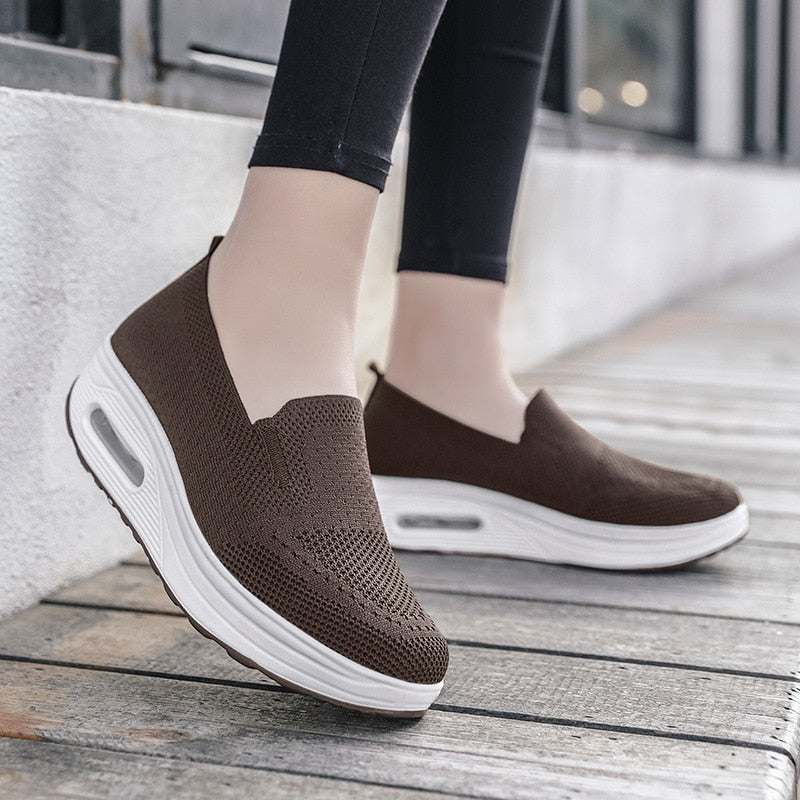 Tênis Feminino, Esportivo e Ortopédico, em Malha, Respirável, Extremo Conforto para os Pés