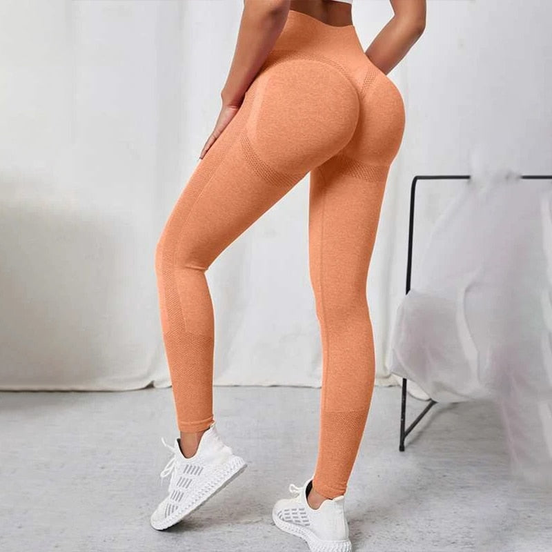 Leggins para Yoga e Esportes Fitness, sem Costuras e com Compressões Estruturadas