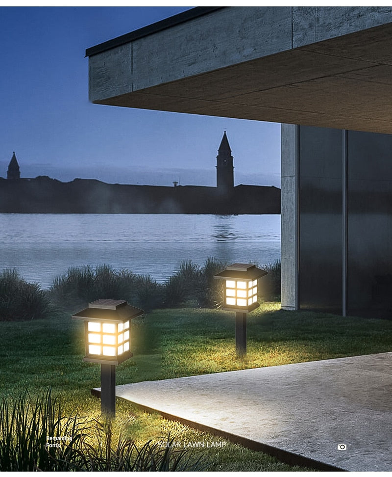 Luminária de Energia Solar para Jardim e Passarelas. Impermeável e com Grande Destaque Visual. Espetar no Gramado e Usar. Prático.