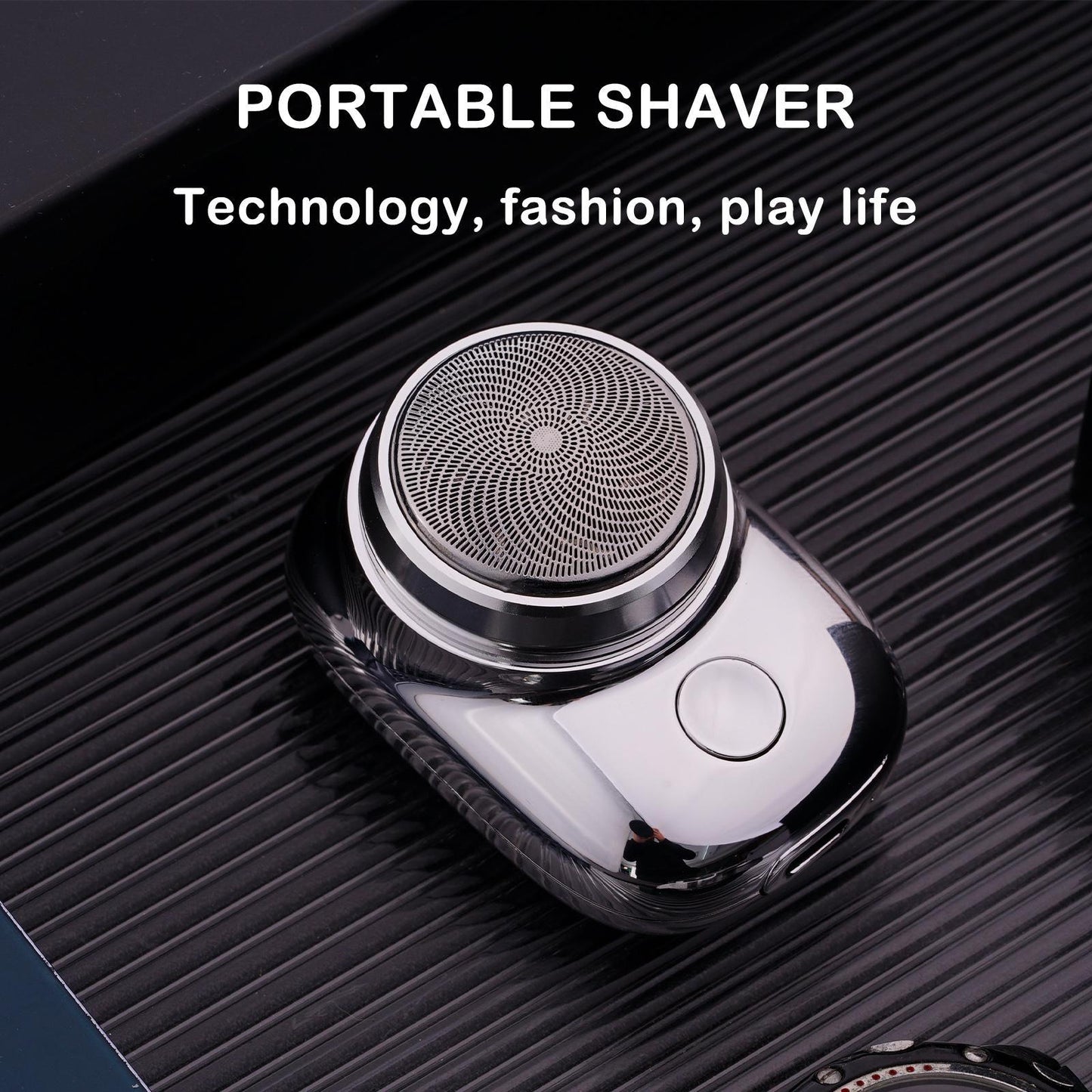 Mini Barbeador Portátil e Elétrico, Recarregável via USB. Bateria de Longa Duração. Lavável.