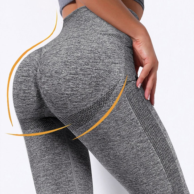 Leggins para Yoga e Esportes Fitness, sem Costuras e com Compressões Estruturadas