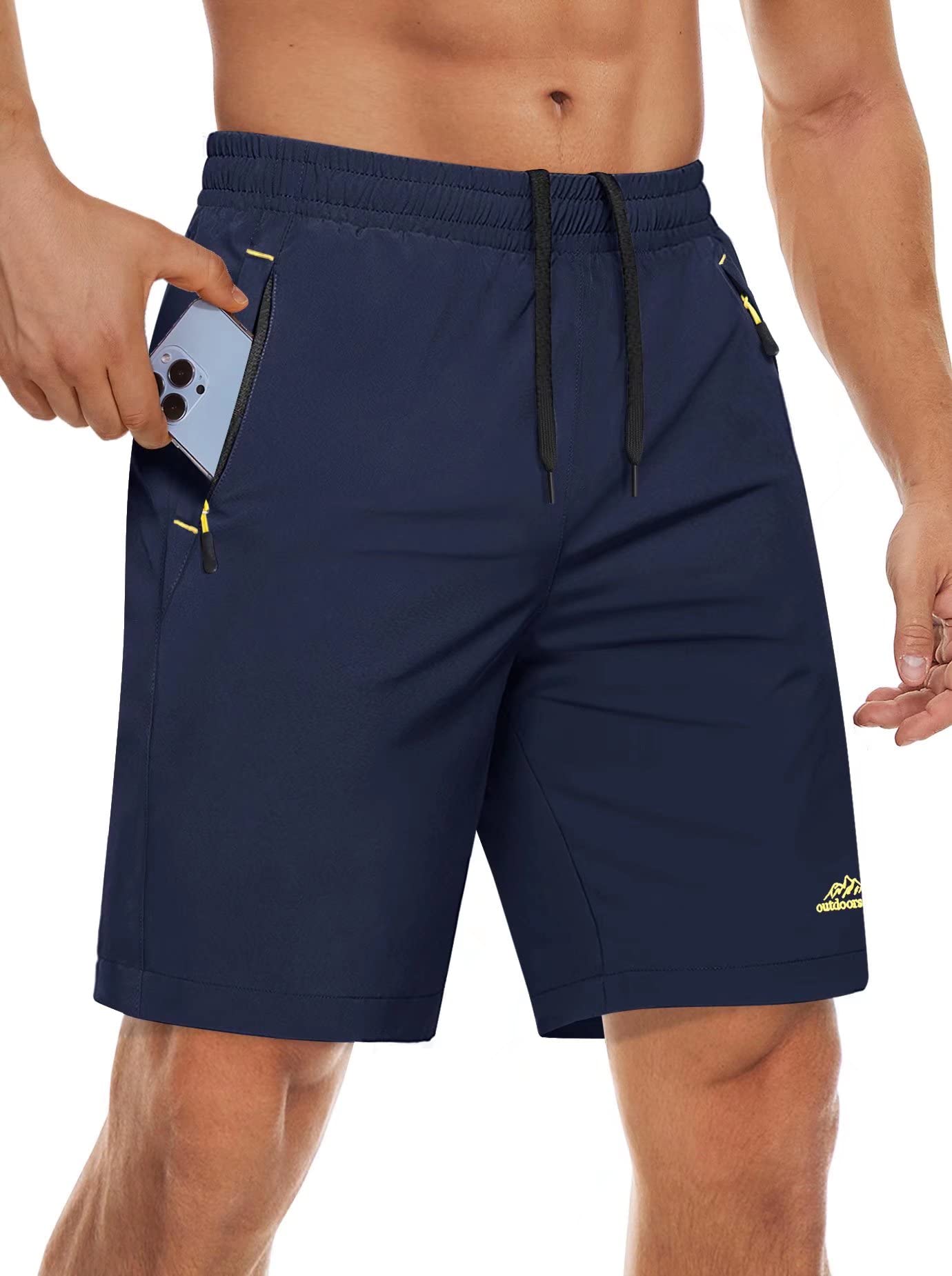 Short Masculino, com Bolsos e Zíper, ideal para Treinos e Caminhadas. Atentem para a Numeração de Acordo com o seu Físico.