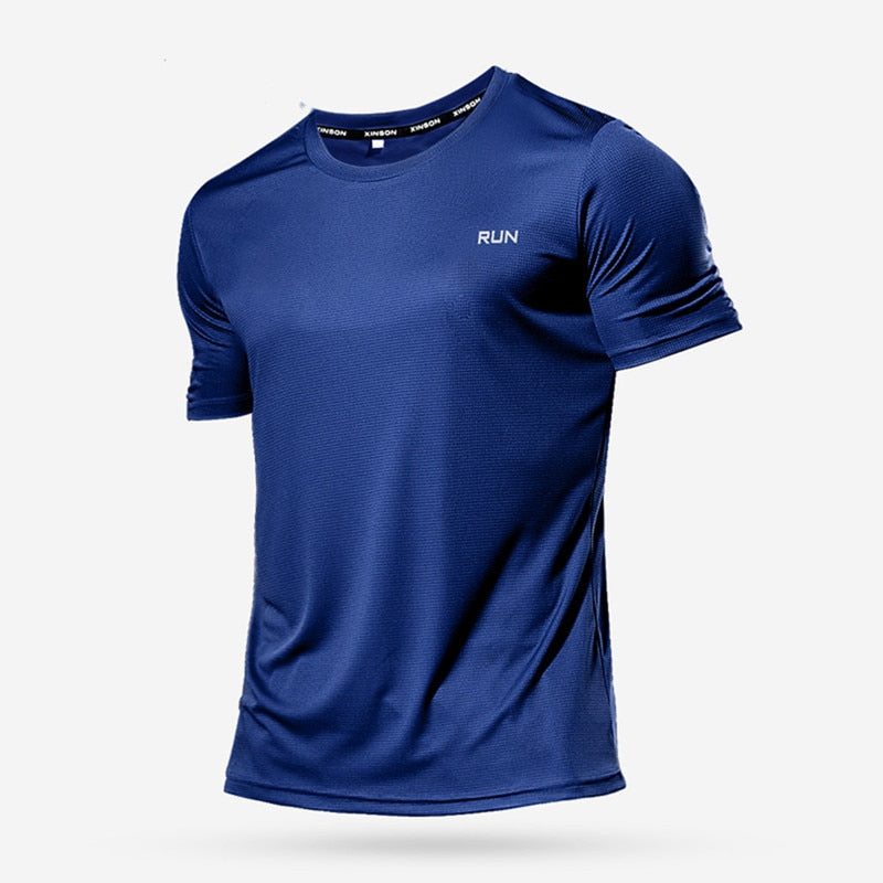 Camiseta Masculina de Treino, Com Secagem Rápida e Respirável. Atente para a Conversão da Numeração