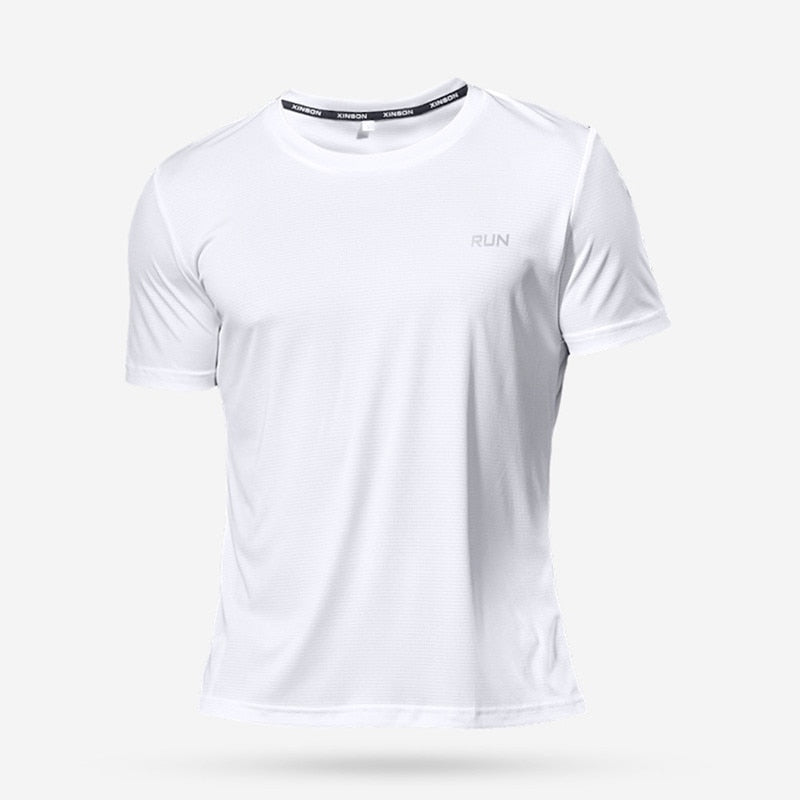 Camiseta Masculina de Treino, Com Secagem Rápida e Respirável. Atente para a Conversão da Numeração