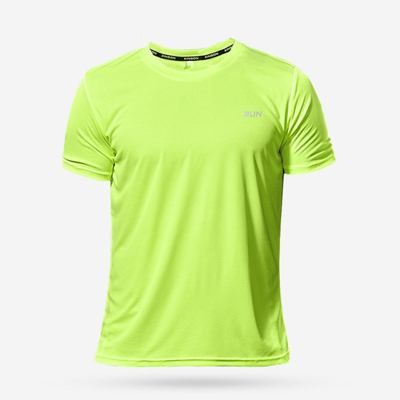 Camiseta Masculina de Treino, Com Secagem Rápida e Respirável. Atente para a Conversão da Numeração