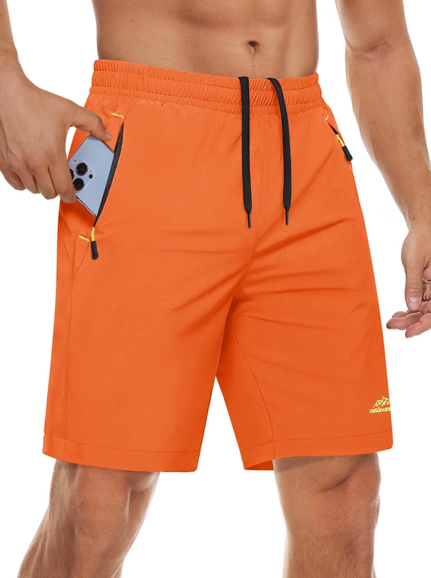 Short Masculino, com Bolsos e Zíper, ideal para Treinos e Caminhadas. Atentem para a Numeração de Acordo com o seu Físico.