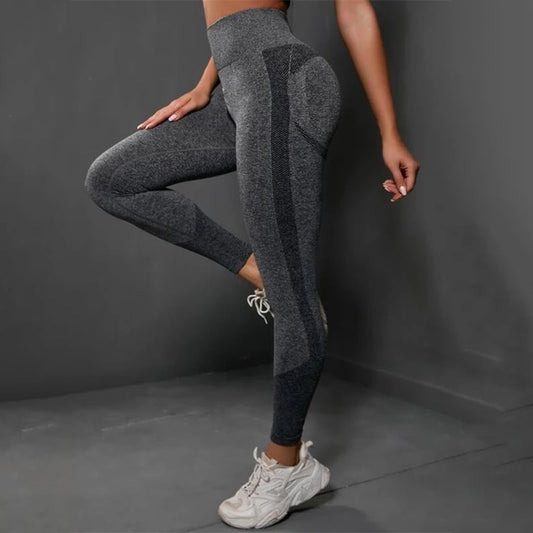 Leggins para Yoga e Esportes Fitness, sem Costuras e com Compressões Estruturadas